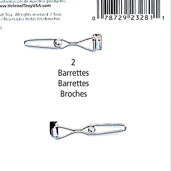 VIDAL SASSOON VINTAGE OLD MONEY BARRETTES ON ORIGINAL CARD (2005) - Picture 3 of 4